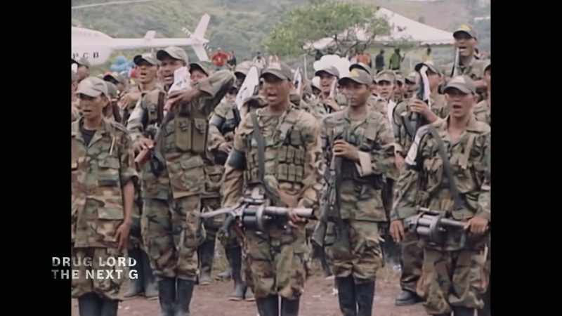 (soldiers chanting)