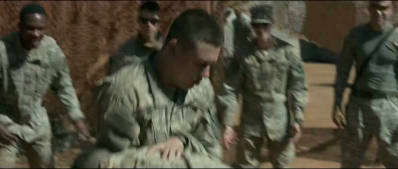 [soldiers cheer]
