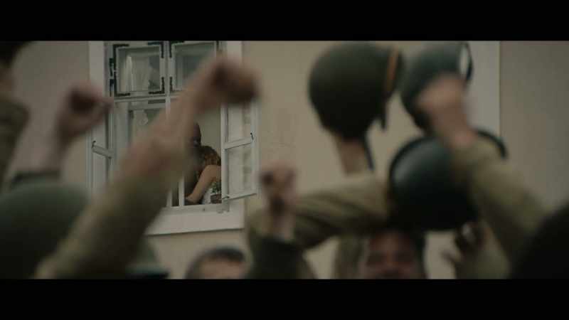 (SOLDIERS CHEERING)