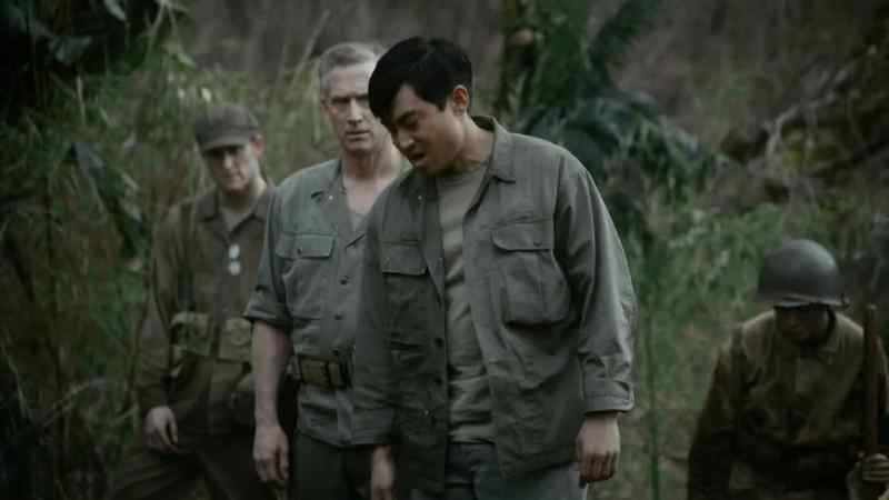 [soldiers cough and gag]