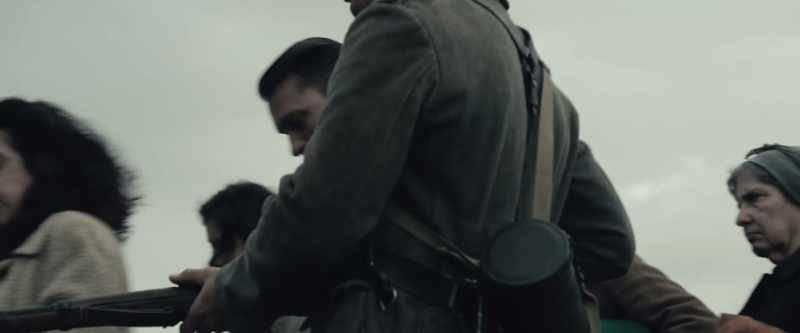 [soldiers] Move! Come on. Move! Get inside!