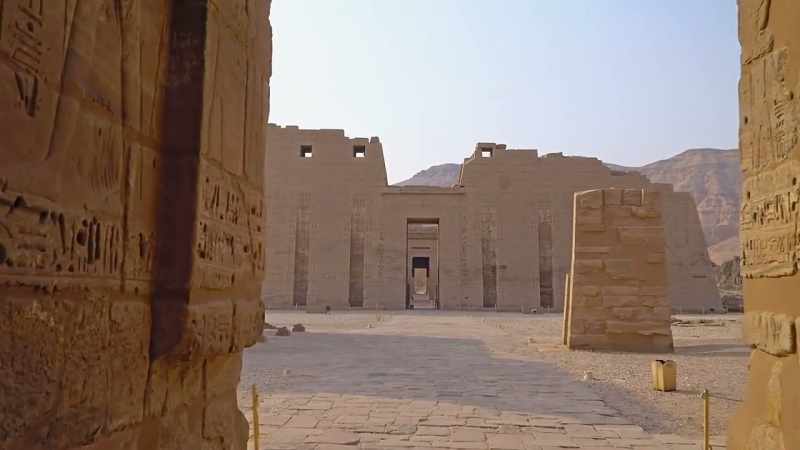 Solid walls fortified the temples