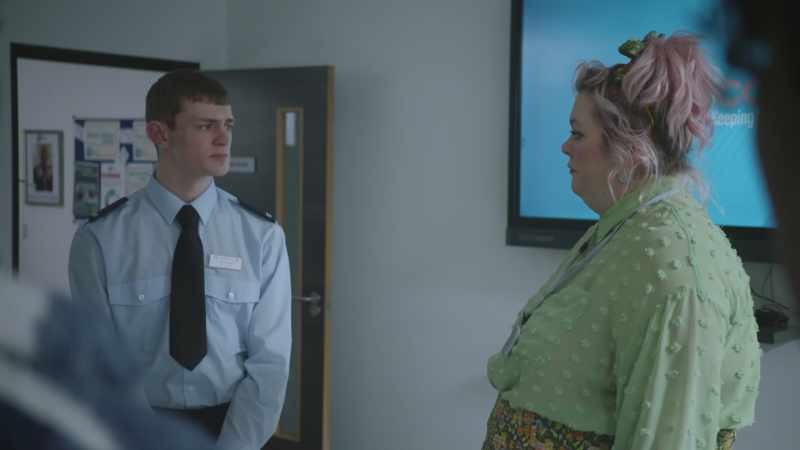 Some geezer in reception says he's here for a Bernadette?