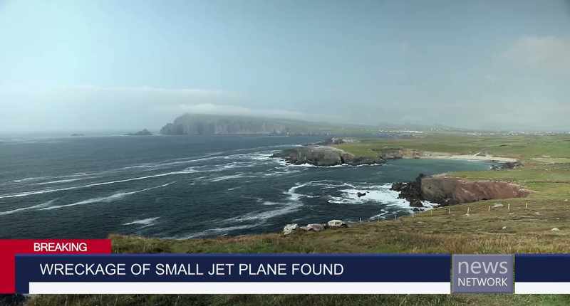Some wreckage from the small private jet