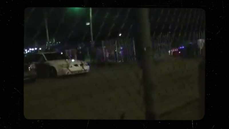 Someone has locked the gates to the venue