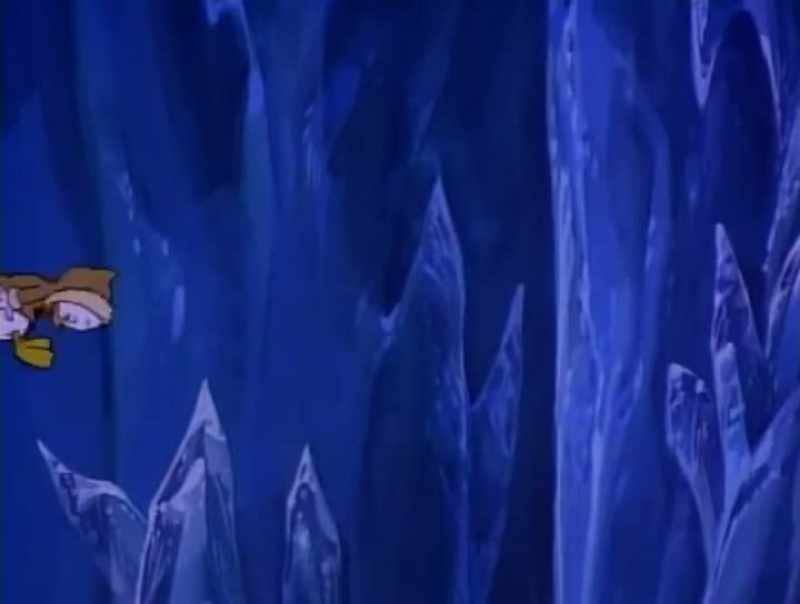 Someone opened it the moment before Scrooge disappeared!