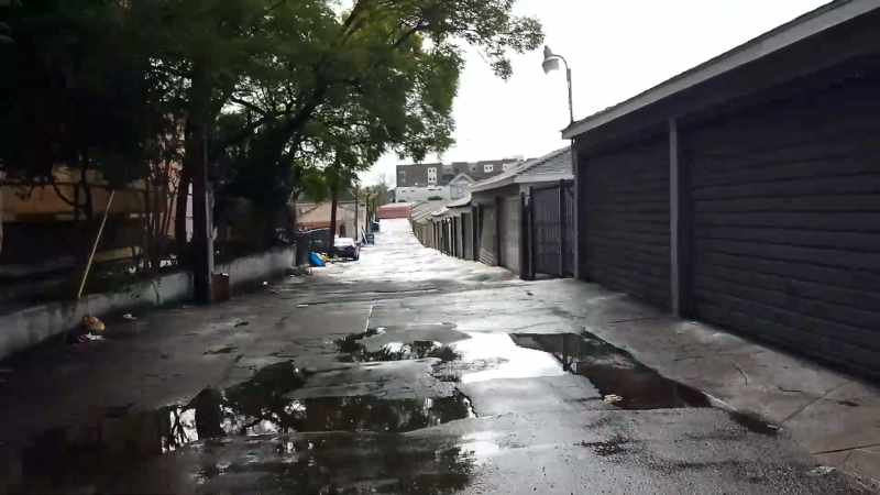 Something big went down in this alley