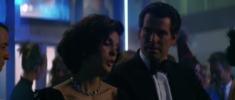 Something to drink Mrs CarverMr Bond will have a vodka martini Shaken not stirredMrs Carver will have a tequila Straight shotNo Mrs Carver will have a glass of Mr Carver's champagne