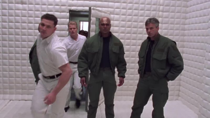 Something just went inside Teal'c. - You're hallucinating, Daniel