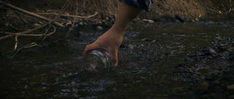 Something primal and ageless. [water splashing]