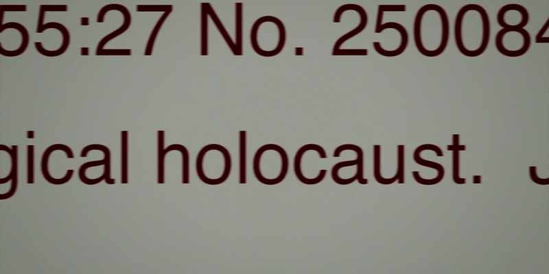 Sometimes I think we need a surgical holocaust