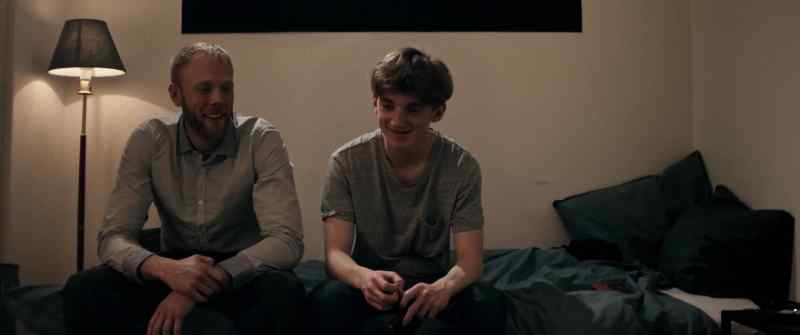 (Son chuckles) - (Dad chuckles)