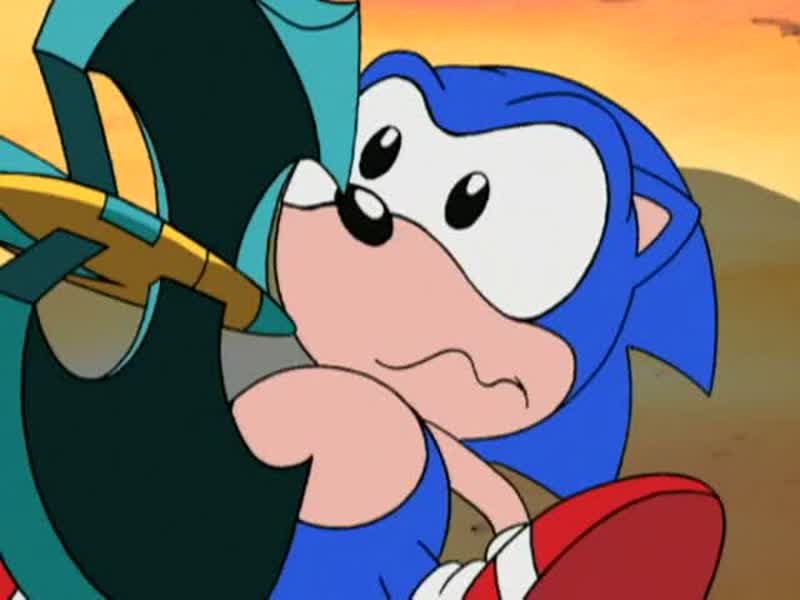 Sonic: YO, YOU BEEN PUMPIN' SOME IRON, HUH, BIG GUY?