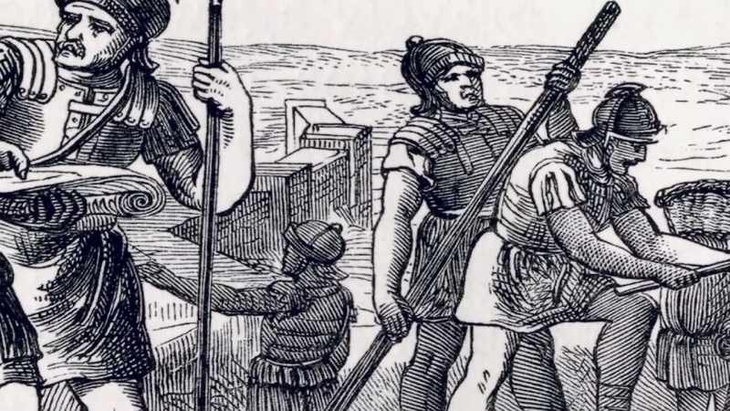 Soon, men from every legion were hard at work on the wall