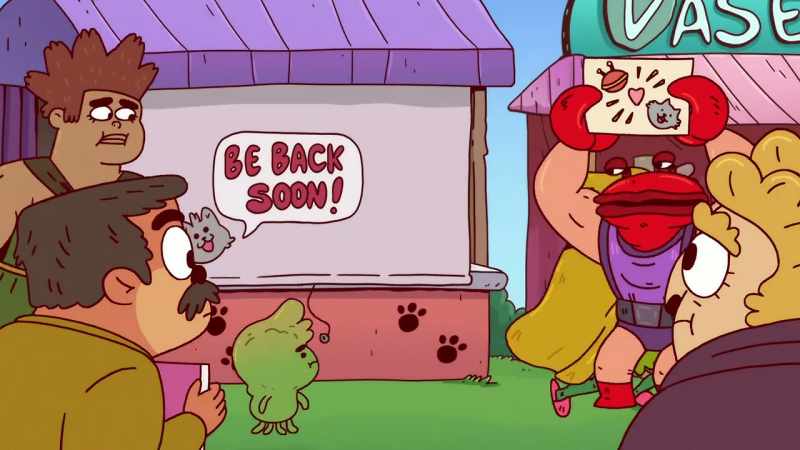Sorry, again, everyone. -[crowd exclaiming]