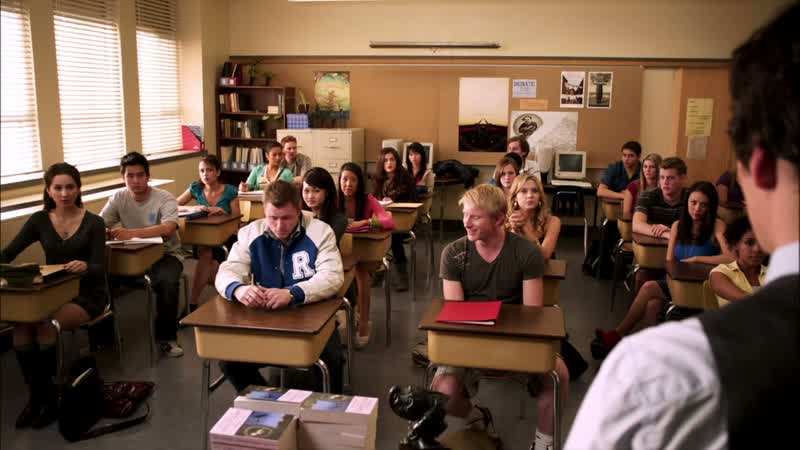 Sorry. Uh, I'm mr. Fitz, your new english teacher