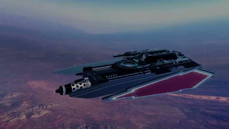 (space ship revving)
