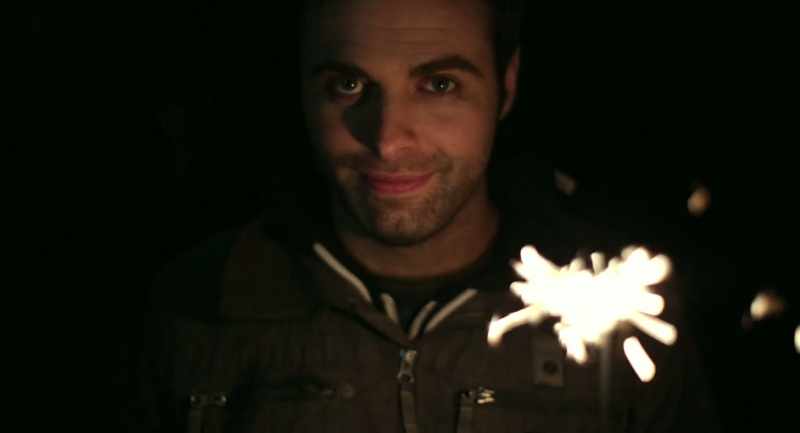 (sparklers crackling)