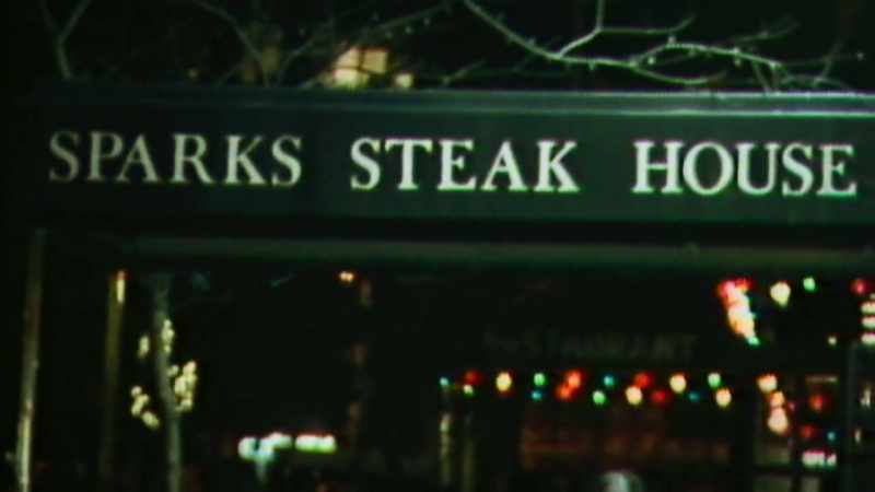 Sparks Steak House, where in 1985