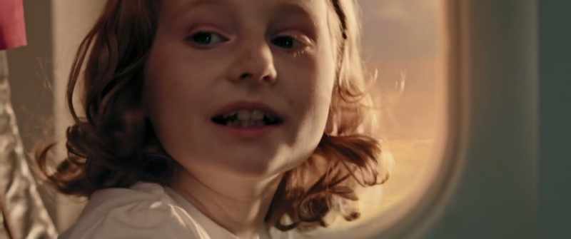 [speaking German] Daddy! I saw a shark between the clouds!
