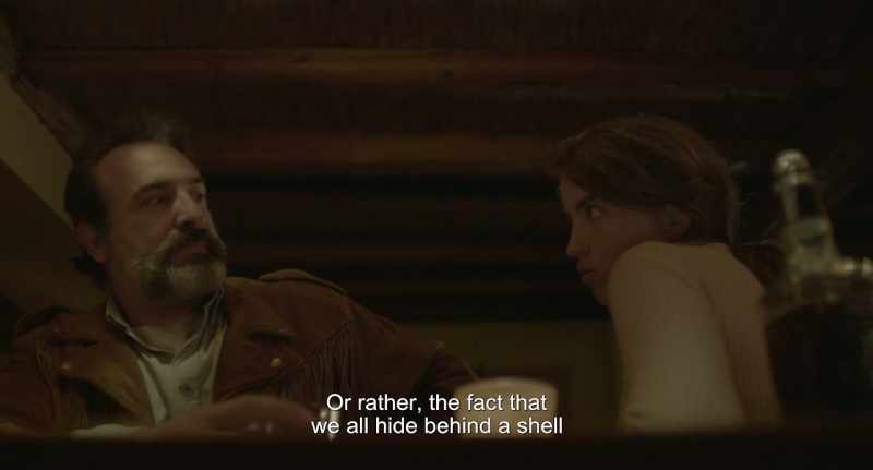 Specifically, the fact that we all wear a shell to hide behind