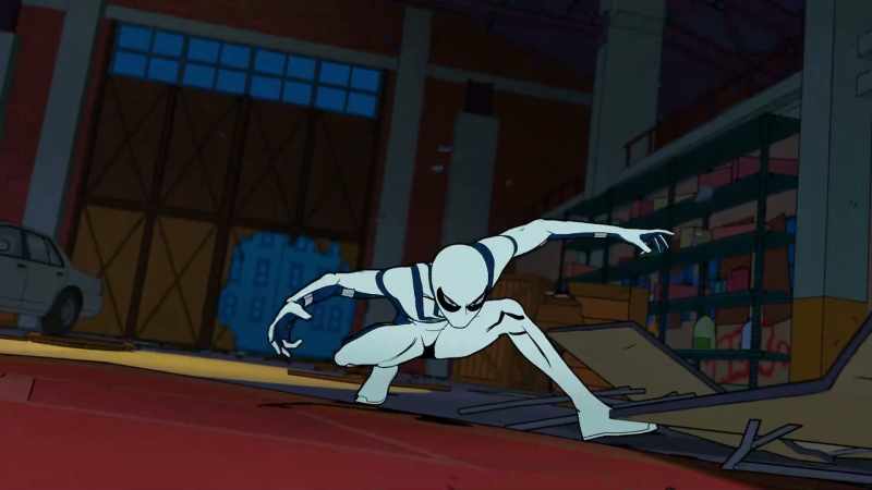 [Spider-Man and Mac yell]