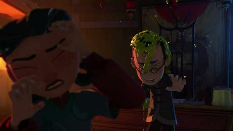 [splattering]