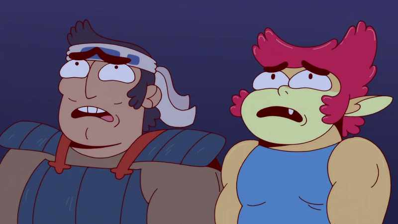 [spluttering and gagging]