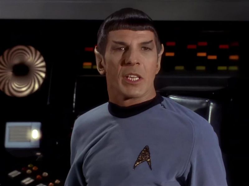 Spock cutting in, Captain