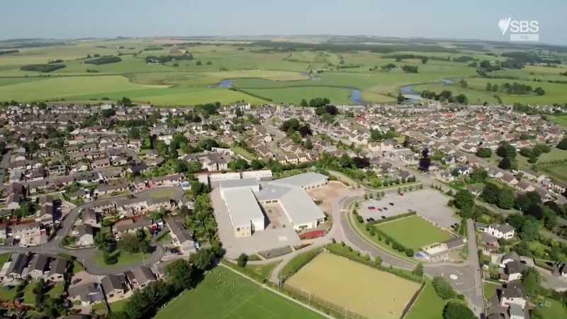Sprawling housing estates now cover the site