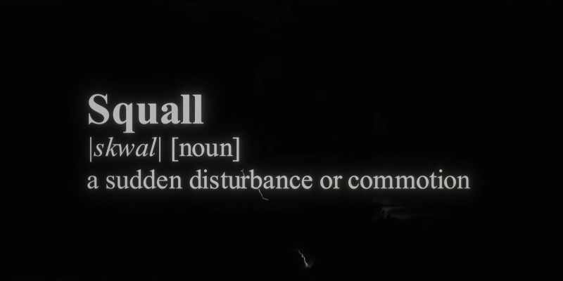 Squall. Noun