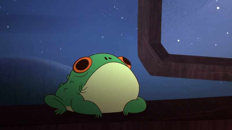 [squeaks, squishes]