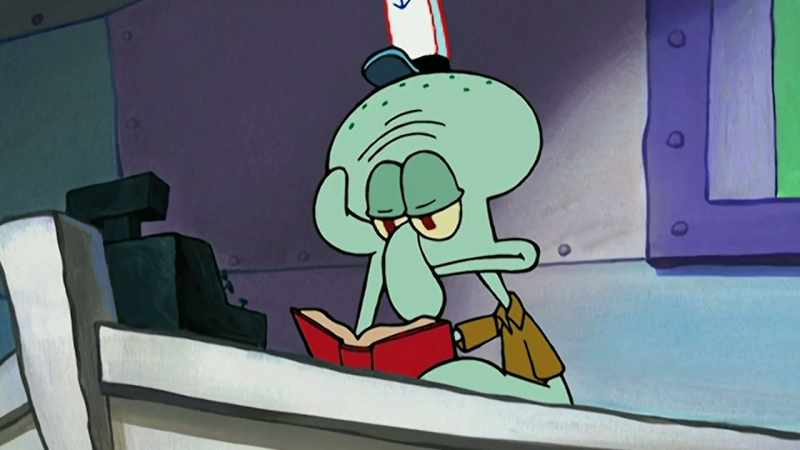 Squidward, believing that his story was fabricated