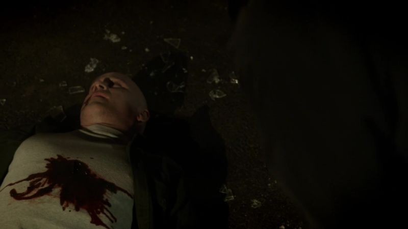 Stabbed and then tossed