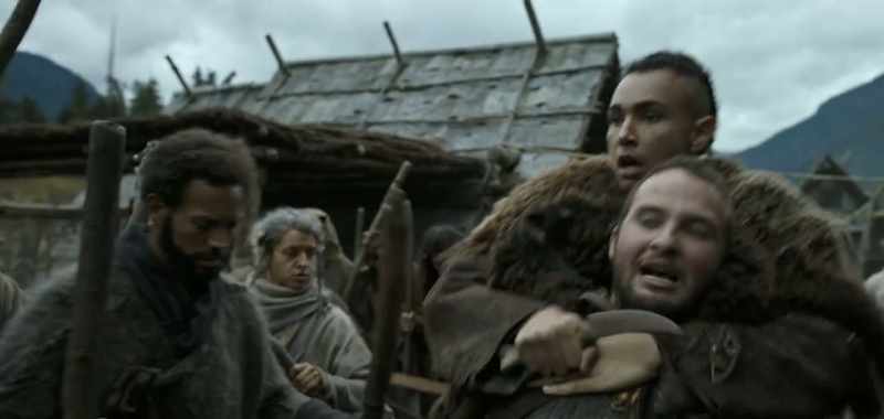 Stand back! The witch has me by the throat!