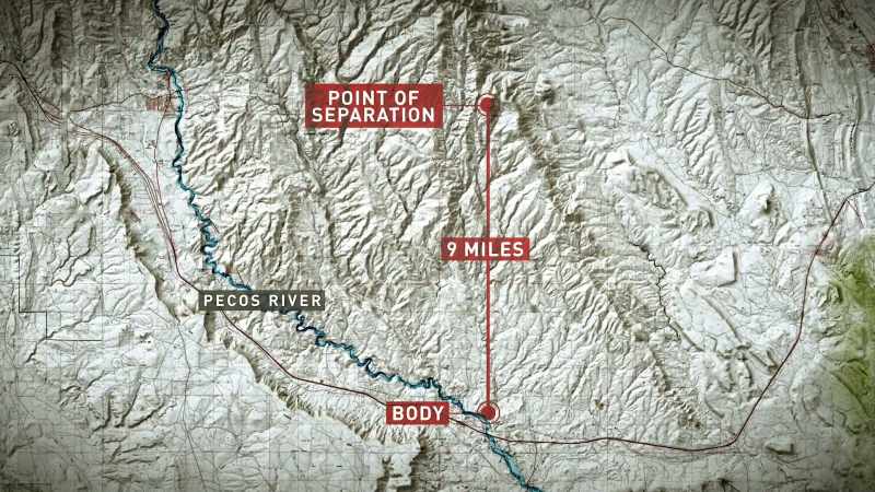 Stanley's body was found nine miles from his point of separation