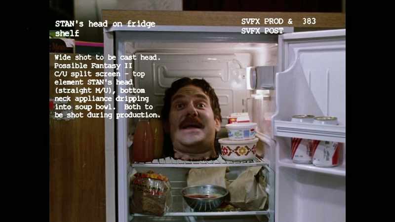 Stan's head in the fridge was a combination