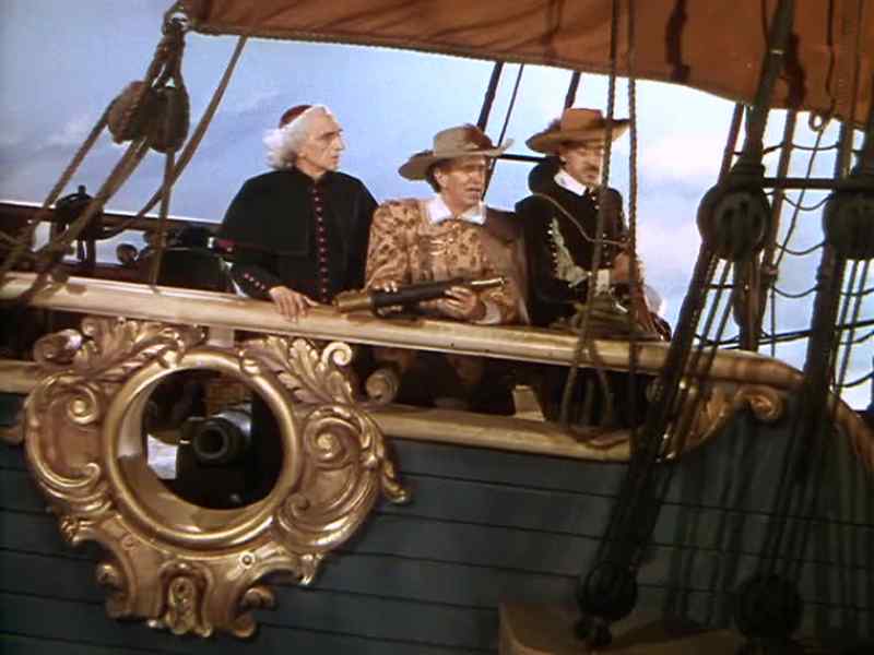 Starboard guns fire