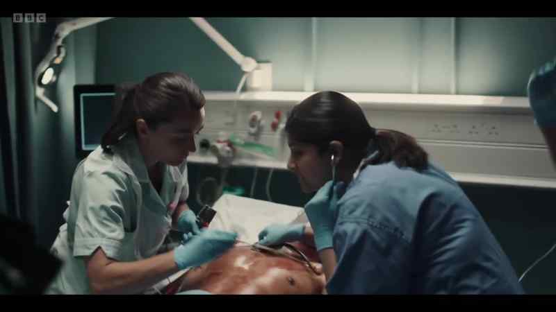 Start IV adrenaline and prep the chlorphenamine