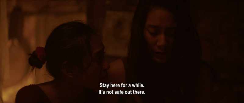 Stay here for a while. It's still not safe