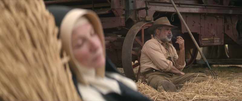 [steam tractor starts up]