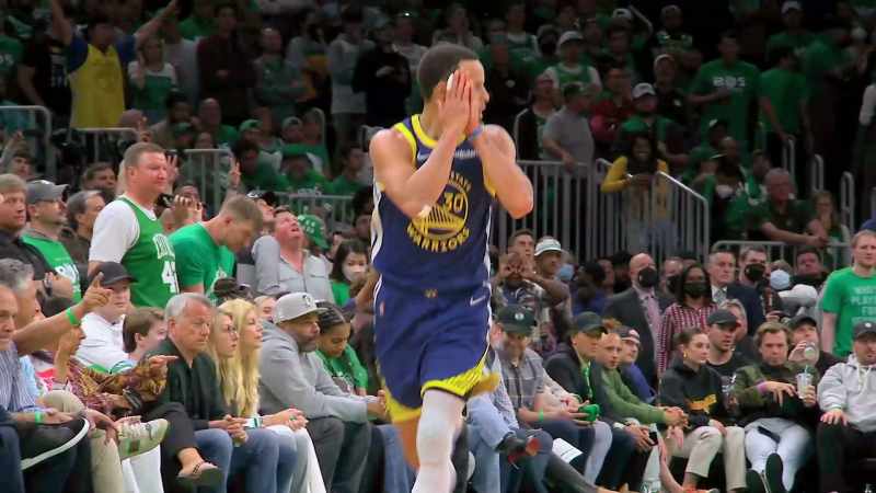 Steph Curry from downtown. A 15-point lead