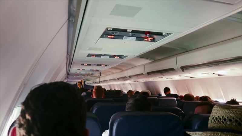 STEWARD: ...and your seats in their upright position