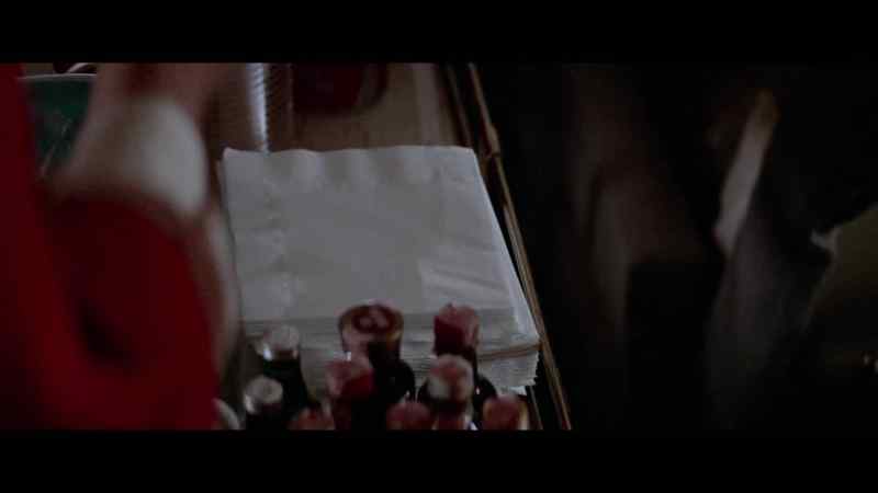 [stewardess] Excuse me. Ma'am? Would you like something to drink?