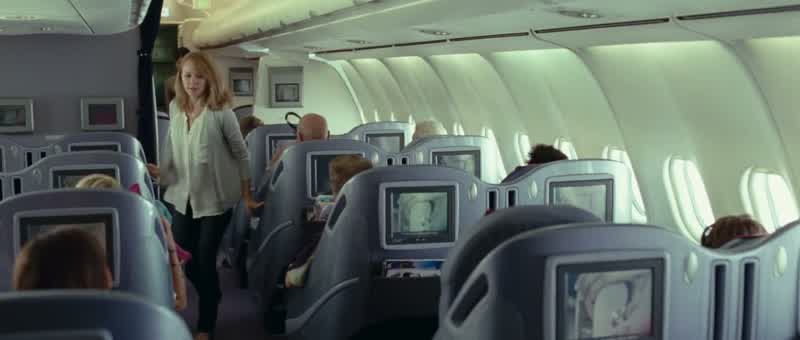 STEWARDESS: Sit down, please, madame