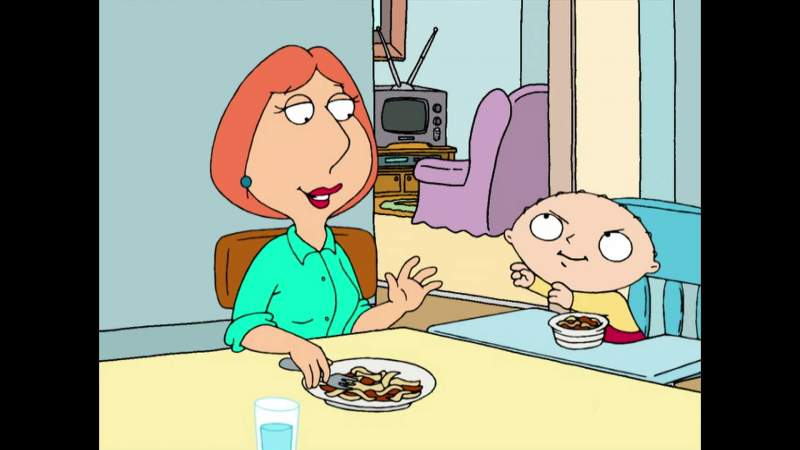 Stewie wants to go uppie