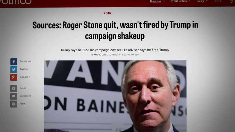[Stone] I don't need the Trump campaign
