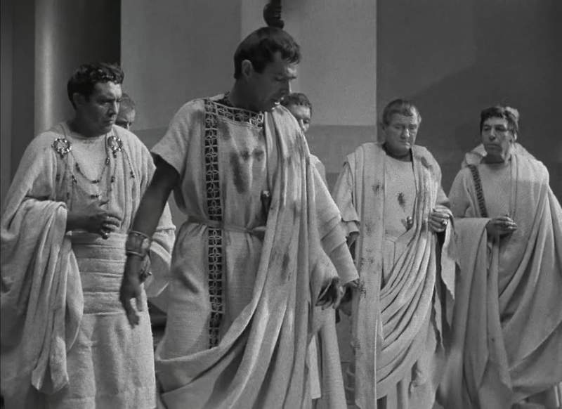 Stoop Romans stoop and let us bathe our hands in Caesar's blood
