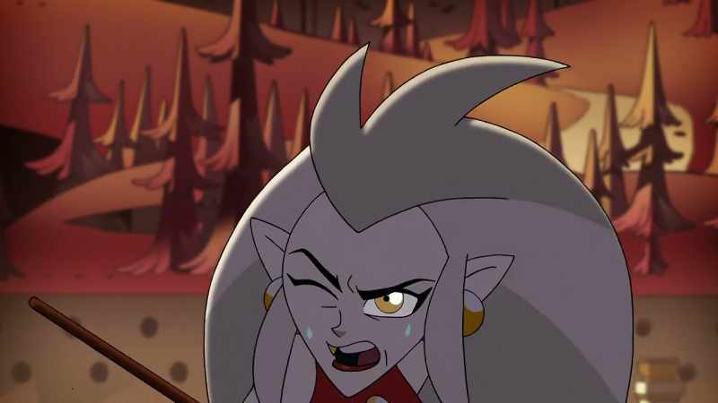 Stop hiding behind Luz, you coward. (GROANS)
