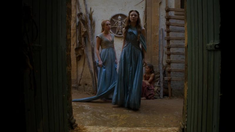 Stop, my lady. You'll ruin your dress